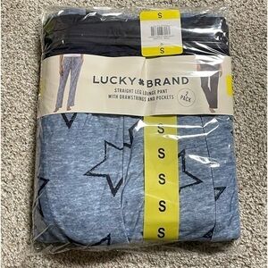 NWT - Lucky Brand Ladies' Lounge Pants 2-pack (Grey & Black Pairs / Small)